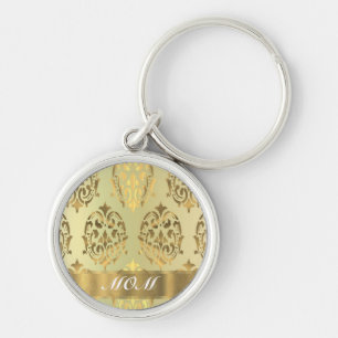 Chaveiro Dourada mãe personalizada damasco
