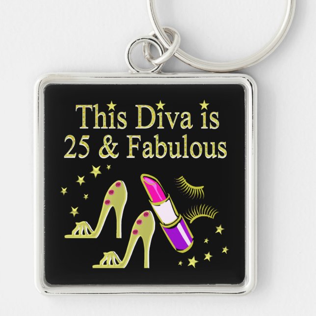 CHAVEIRO DOURADO 25 E FABULOSO DESIGN DIVA (Frente)