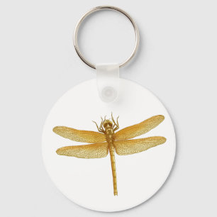 Chaveiro dourado da libélula