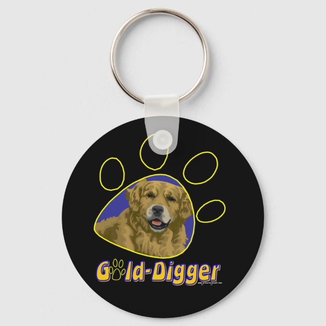 Chaveiro Dourado - Digger (Frente)