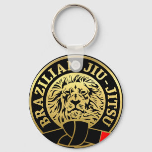 Chaveiro Dourado Jiu Jitsu Lion