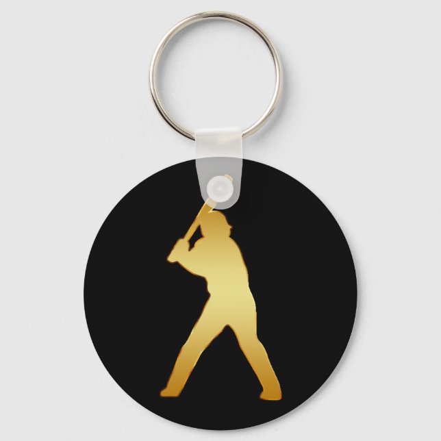 CHAVEIRO DOURADO JOGADOR BASEBALL (Frente)