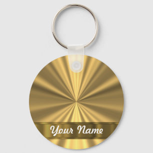 Chaveiro Dourado metálico