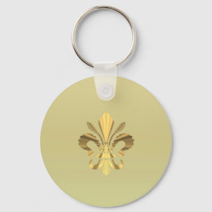 Chaveiro Dourado pulso de raias