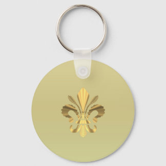 Chaveiro Dourado pulso de raias