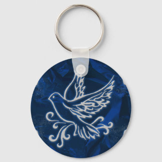Chaveiro Dove on Blue Foil