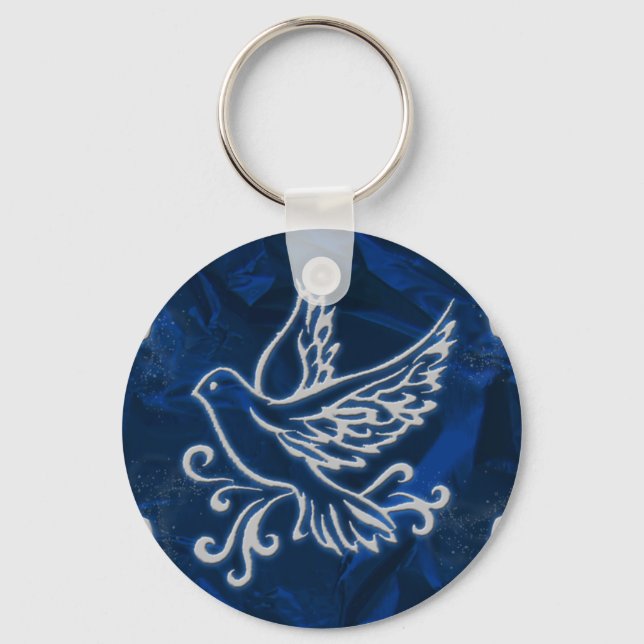 Chaveiro Dove on Blue Foil (Frente)