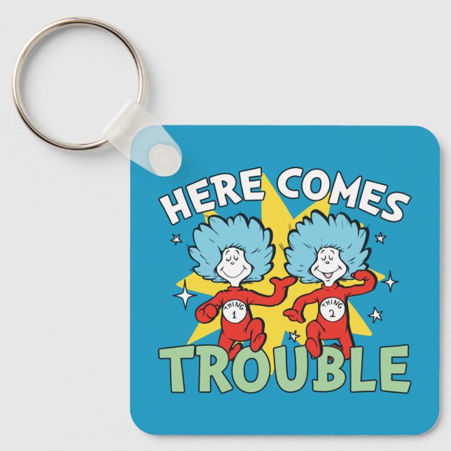 Chaveiro Dr. Seuss | Coisa Um Coisa Dois Aqui Vem o Problem (Frente)