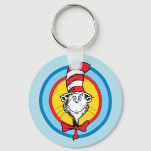 Chaveiro Dr. Seuss Gato no Chapéu Gráfico da Cabeça