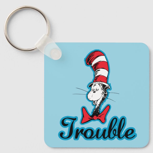 Chaveiro Dr. Seuss | Gato no Hat Trouble (Frente)
