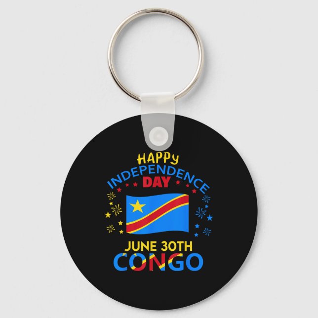 Chaveiro Dra. Congo 65º Dia da Independência Orgulho Congol (Frente)