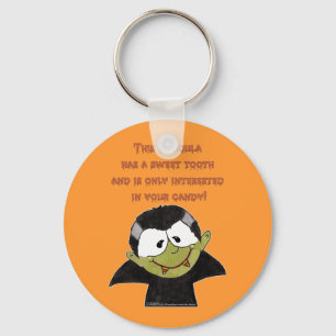 Chaveiro Drácula com dente doce