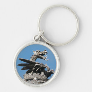 Chaveiro Dragão, câmara municipal Cardiff, Wales, Reino