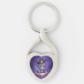 Chaveiro Dragão Celestial Roxo Caprichoso