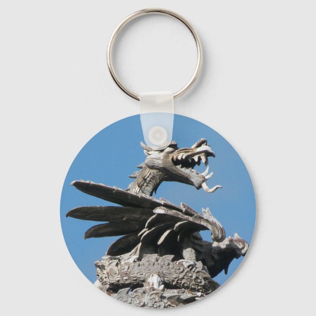 Chaveiro Dragão, City Hall Cardiff, País de Gales, Reino Un (Frente)