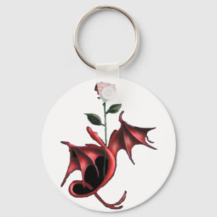 Chaveiro Dragão cor-de-rosa