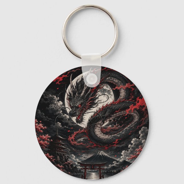 Chaveiro Dragão da Lua de Sangue (Frente)