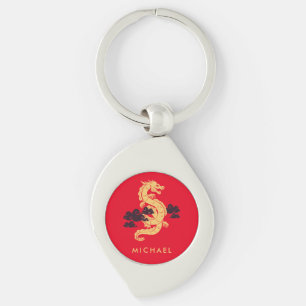 Chaveiro Dragão de Ano Novo Chinês 2024 Personalizado