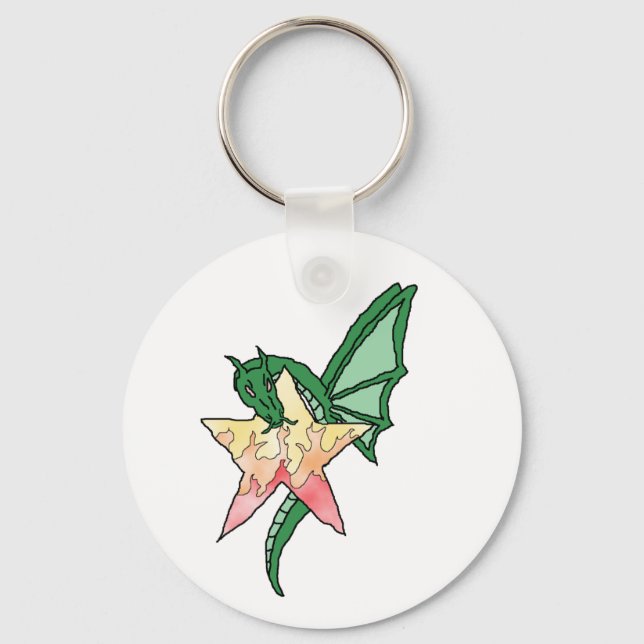 Chaveiro Dragão de Fogo (Frente)