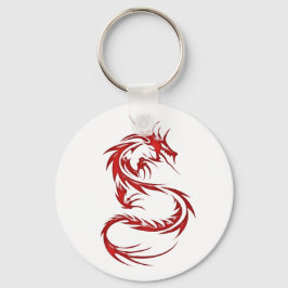 Chaveiro Dragão de Tatuagem Vermelha