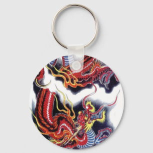 Chaveiro Dragão Vermelho Japonês