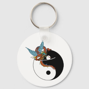 Chaveiro Dragão Ying Yang