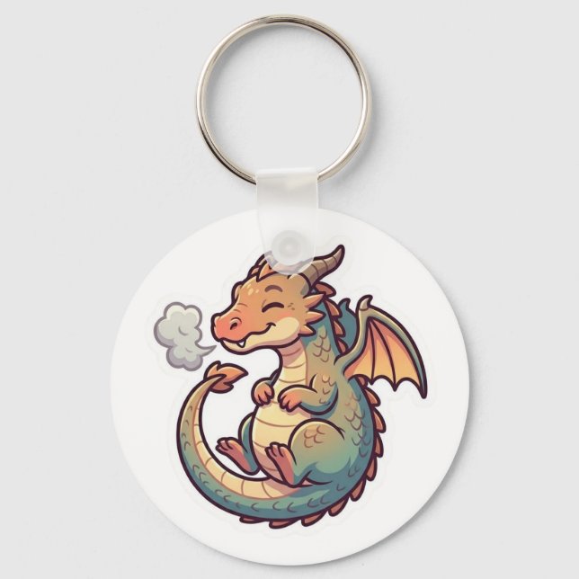 Chaveiro Dragon Cute Zodiac (Frente)