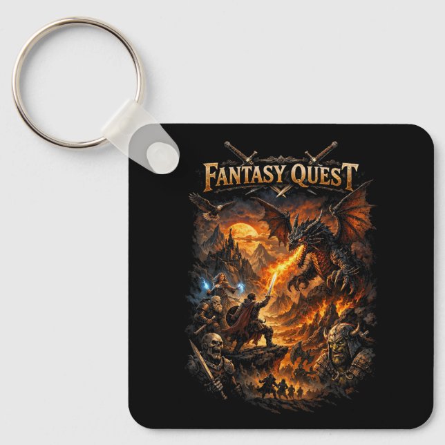 Chaveiro Dragonfire Quest (Frente)