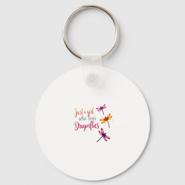 Chaveiro Dragonflies Animals Women Gift Idea Dragonfly (2) (Frente)