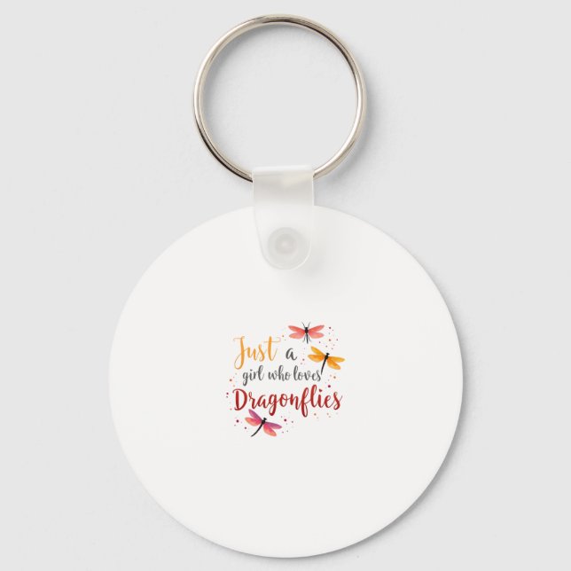 Chaveiro Dragonflies Animals Women Gift Idea Dragonfly (3) (Frente)