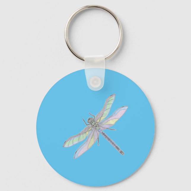 CHAVEIRO DRAGONFLY (azul) (Frente)