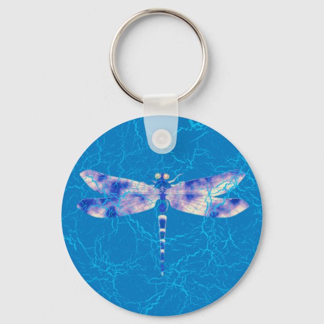 Chaveiro Dragonfly Azul (Frente)