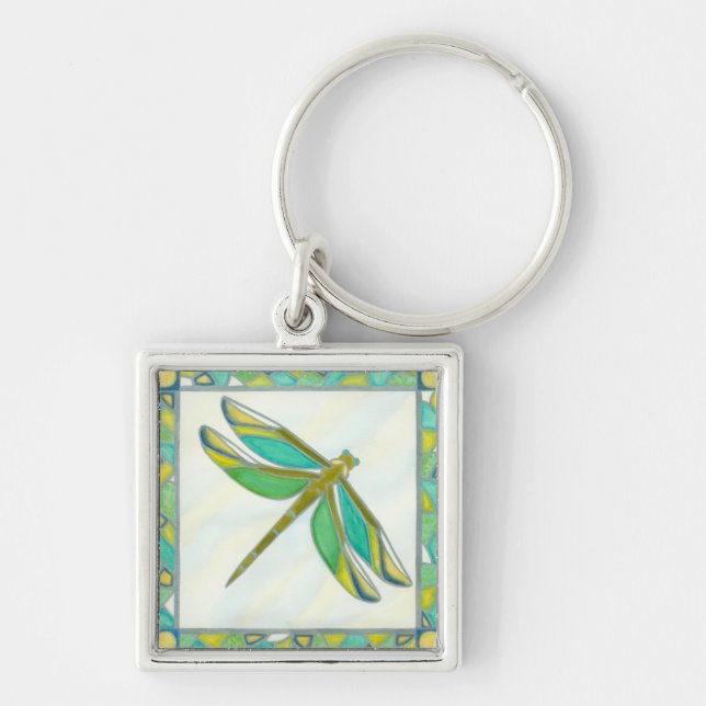 Chaveiro Dragonfly de Pastel Luminoso por Vanna Lam (Frente)
