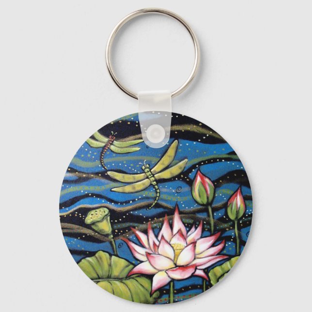 CHAVEIRO DRAGONFLY LOTUS (Frente)