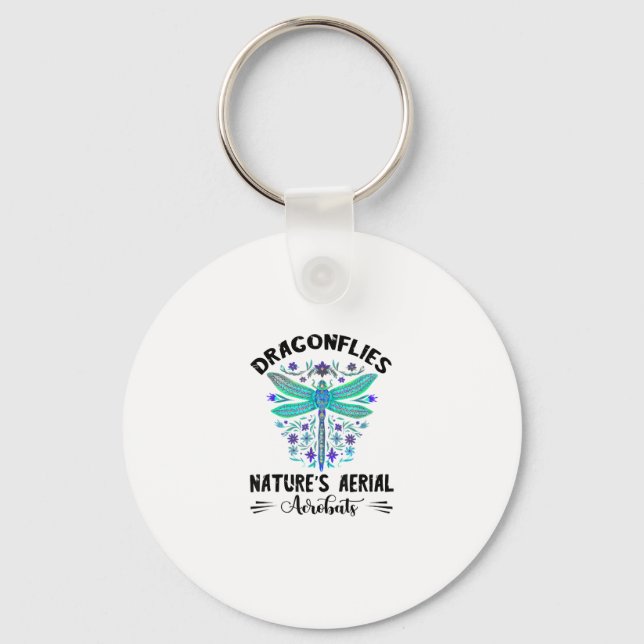 Chaveiro Dragonfly Nature Insect Nature's Aerial Acrobat Dr (Frente)