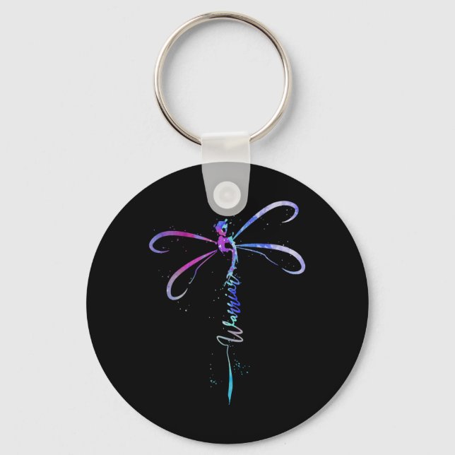Chaveiro Dragonfly Warrior Semicolon Prevenção Suicídio Awa (Frente)