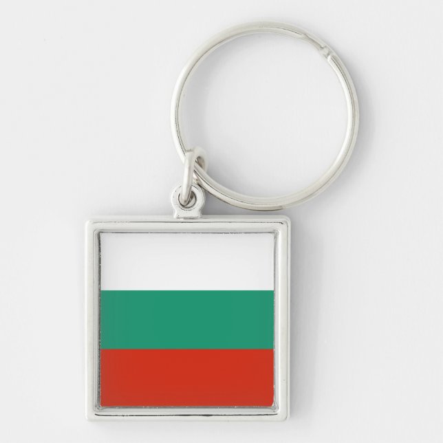Chaveiro Drapeau Bulgarie tricolore (Frente)