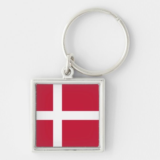 Chaveiro Drapeau Danemark (Frente)