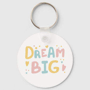 Chaveiro Dream Big Pastel Hearts