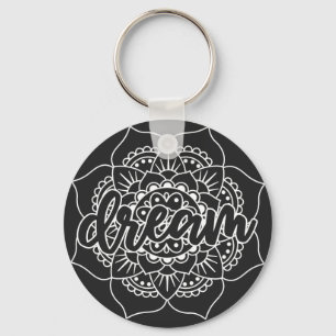 Chaveiro Dream Mandala em Branco