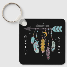 Chaveiro Dream On Boho Tribal Native Custom Tribe/Name