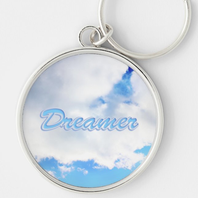 Chaveiro Dreamer Puffy White Clouds e Blue Sky (Frente)