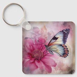 Chaveiro Dreamfly na Canvas Floral