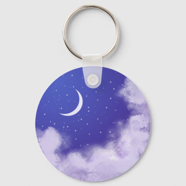 Chaveiro DreamNight Sky com Moon Crescente (Frente)