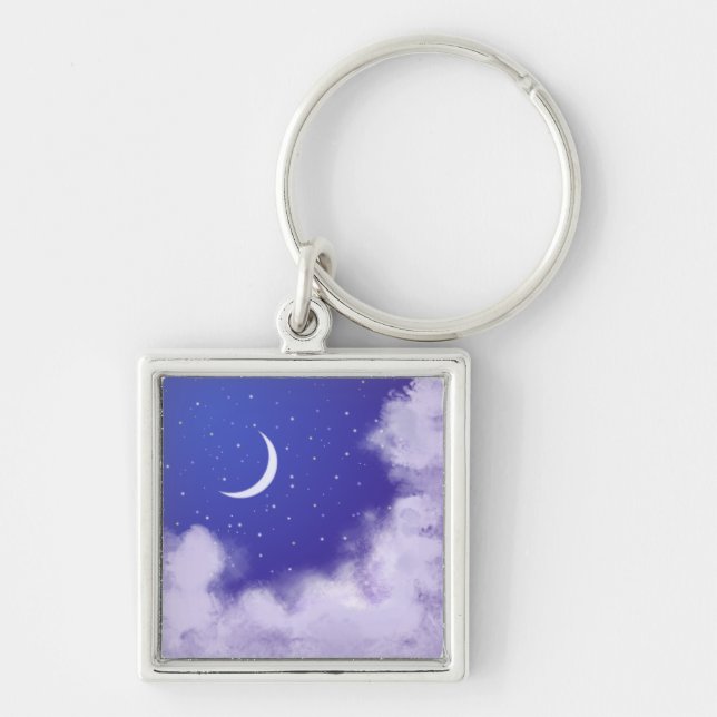 Chaveiro DreamNight Sky com Moon Crescente (Frente)
