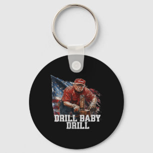 Chaveiro Drill Baby Drill American 2025 Trump Presidente Us