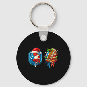 Chaveiro Drip de Futebol de Natal Bandeira dos EUA Sorvete