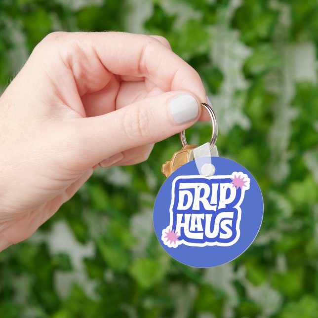 Chaveiro Drip Haus – Logotipo Retro Divertido (Mão)