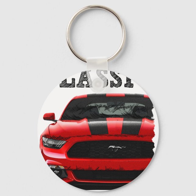 Chaveiro drive the classic-ford mustang (Frente)