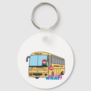 Chaveiro Driver de ônibus escolar leve/vermelho